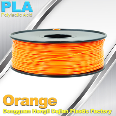 Materiales biodegradables del filamento 1.75m m de la impresora del PLA 3d de la naranja para la impresión 3d