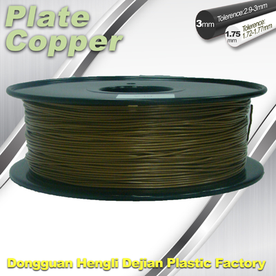 1,75 milímetros de 3D de la impresora del metal de latón de cobre rojo de bronce de cobre de aluminio del filamento