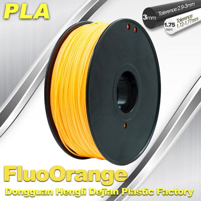 Filamento fluorescente amistoso del PLA de Eco filamento de la impresión 3D de 1.75m m/de 3.0m m