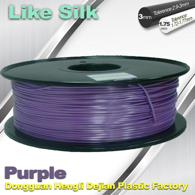 Alto lustre del color del polímero de los compuestos 3d del filamento plástico púrpura de la impresión