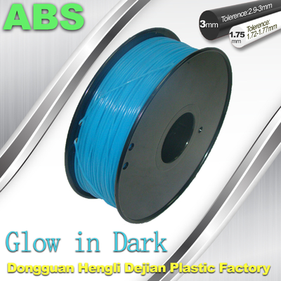 El OEM brilla intensamente en el filamento oscuro del ABS del material de materiales consumibles del filamento de la impresora 3d 1.75m m