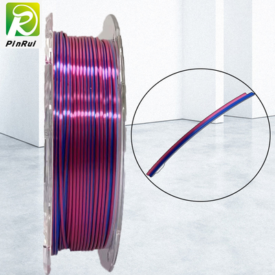 Colores de PINRUI 2 en el filamento de seda del color dual del filamento para la impresora 3d