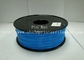 Filamento fluorescente azul del ABS, filamento 1kg/carrete de la impresora 3D de 1.75m m/de 3.0m m
