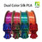 Filamento dual de seda del color del viaje del color para el filamento del pla de la impresora de FDM 3D