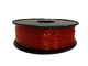 Filamento 1.75m m rojo que centellea 1.3Kg/rollo del filamento flexible 3m m de la impresora 3D