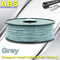Filamento gris 3m m/1.75m m de la impresora del ABS 3D filamento de 1,0 kilogramos/rollo