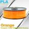 Materiales biodegradables del filamento 1.75m m de la impresora del PLA 3d de la naranja para la impresión 3d