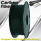 El filamento de alta resistencia de la impresora de la fibra de carbono 3D 1,75 milímetros friega la impresión negra del derretimiento 220°C