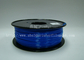 Filamento azul 1.75m m, temperatura 200°C - 250°C de la impresora del PLA 3d del pla 1kg