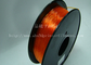 Materiales consumibles flexibles anaranjados del filamento de la impresora 3D con la gran adherencia