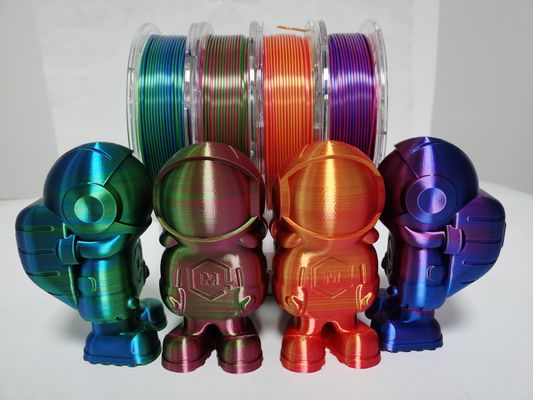 filamento de seda, filamento del pla, color tricolor, bicolor, triple, 3d impresora Filament 3m m/1.75m m