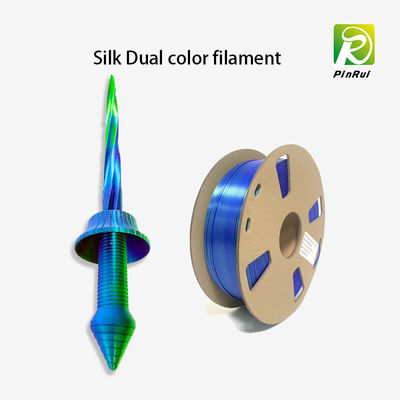 filamento dual de seda del color del filamento del pla, dos impresora Filament de los colores 3d