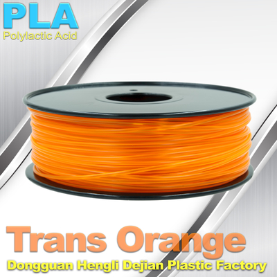 colores anaranjados 1KG/rollo del filamento de la impresora del PLA 3D del transporte de 1.75m m/de 3.0m m