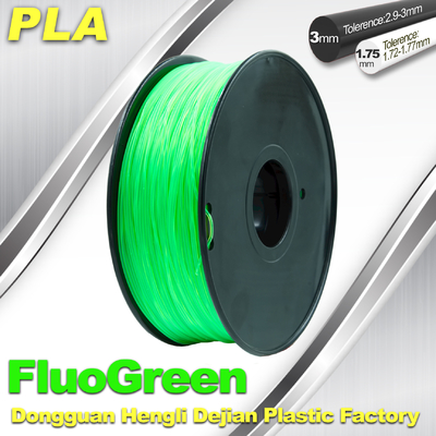 PLA Fluo - filamento fluorescente verde de 1,75/3m m para RepRap, Cubify