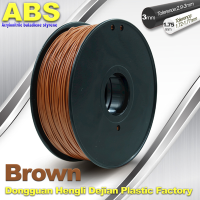 Filamento de alta resistencia 1.75m m/3.0m m 732C Brown 1kg/filamento de la impresora del ABS 3D del carrete