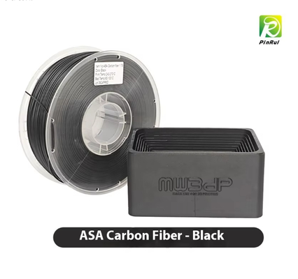 Filamento PINRUI ASA-CF con fibra de carbono: efecto, resistente a impactos, resistente a la abrasión, alta temperatura, filamento para impresora 3D