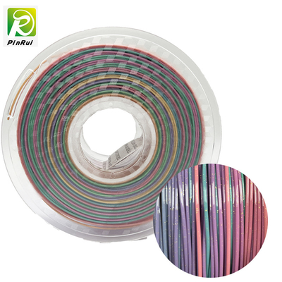 Color del arco iris de Filament Sparkle Twinkling de la impresora 3D del PLA 1.75m m
