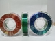 filamento tricolor de seda, filamento triple del color, 3 colores, filamento del pla