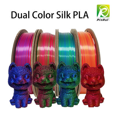 Filamento de color de viaje de doble color de seda de 250 g para filamento de pla de impresora 3D FDM