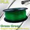 Materiales biodegradables del PLA 1.75m m del filamento de la impresora 3d del verde de hierba