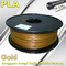 Cubify y filamento ascendente del oro del PLA 1.75m m 3.0m m del filamento de la impresora 3D