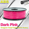 Filamento coloreado 1.75m m/3.0m m, filamento rosado oscuro de la impresora del ABS 3d del ABS