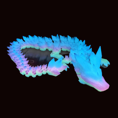PINRUI Glow Rainbow PLA 1kg 1.75mm arco iris blanco de la impresora 3D filamento cambio de color en plástico oscuro para la impresora 3D