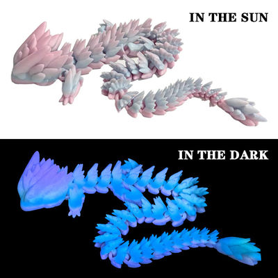 PINRUI Glow Rainbow PLA 1kg 1.75mm Cambiar el color en la oscuridad para la impresora 3D