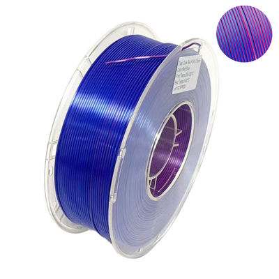 PINRUI Filamento de PLA de seda de doble color de 1,75 mm Impresora 3D bicolor Filamento de seda de PLA de 1 kg (2,2 libras)