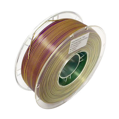 PINRUI Filamento de seda de PLA tricolor 1.75mm 1kg bobina Filamento de seda de PLA tricolor Adapta a la mayoría de las impresoras FDM