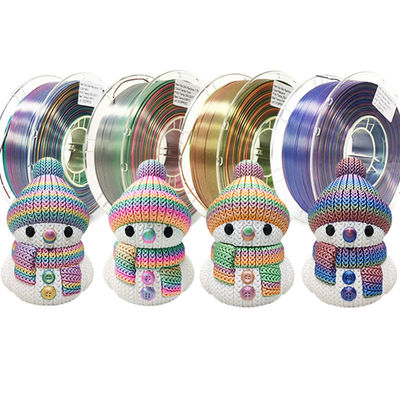 PINRUI PLA Silk Rainbow 1.75 mm Filamento de la impresora 3D de plástico