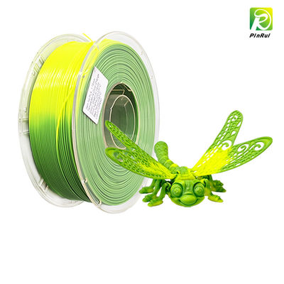 Filamento de la impresora 3D PINRUI, Filamento de PLA de cambio de color a temperatura 1,75 mm, Filamento de impresión 3D enrollado cuidadosamente,