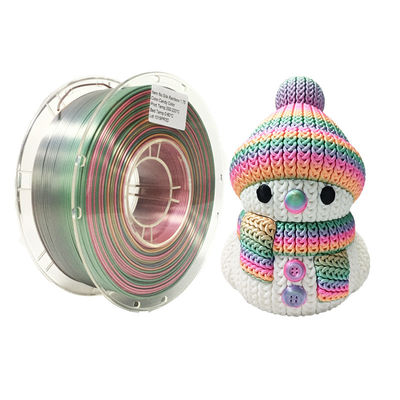 PINRUI Rainbow PLA PLA sedoso 1,75 mm 1 kg Filamento de gradiente de color PLA multicolor para impresión 3D