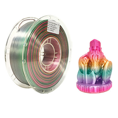 PINRUI Rainbow PLA PLA sedoso 1,75 mm 1 kg Filamento de gradiente de color PLA multicolor para impresión 3D