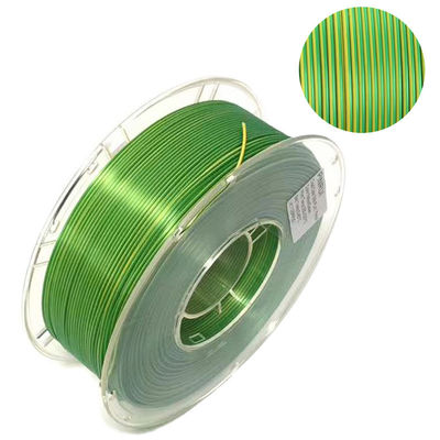 color dual de seda del filamento 1.75m m del PLA de Filament de la impresora 3d para 3d la impresora Printing