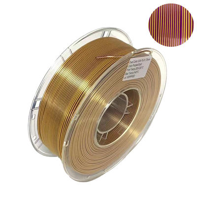 PINRUI seda de dos colores filamento, pla 1,75 mm filamento de impresora 3D, filamento 3D
