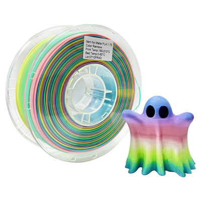 Filamento para impresora 3D PINRUI Arcoíris Color Soñador 1.75mm 1kg Múltiples Colores Compatible con la mayoría de las impresoras FDM
