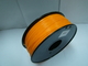 Materiales plásticos del filamento de la impresora de escritorio 3D del ABS usados en 3D que imprime la naranja del transporte