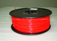 rojo del filamento de la impresora del ABS 3d de 1.75m m/de 3.0m m con buena elasticidad