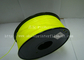 Filamento amarillo oscuro del ABS, filamento 3D que imprime el material plástico 1,75/3m m