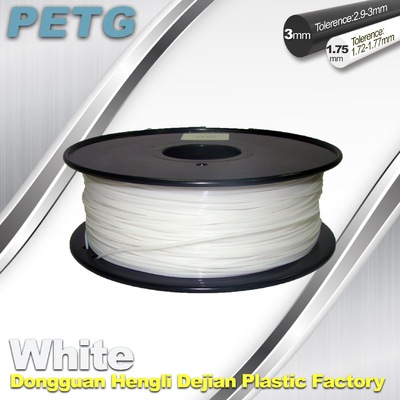 Filamento del blanco del filamento 1,75/3.0m m de la resistencia PETG de la temperatura