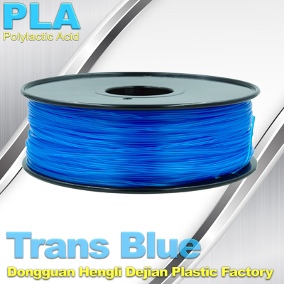 Filamento azul 1.75m m, temperatura 200°C - 250°C de la impresora del PLA 3d del pla 1kg