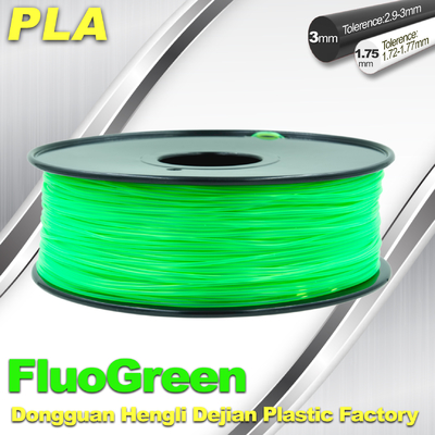 Filamento fluorescente material de la impresión del pla 3d de la mesa del PLA para Markerbot