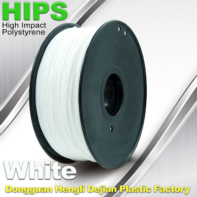Filamento blanco de encargo 1.75m m/3m m, material reutilizable de la impresora del sistema de prevención de intrusiones basado en host 3D de la impresión 3D